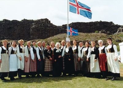 Hátíðarsamkoma á Þingvöllum árið 2000.